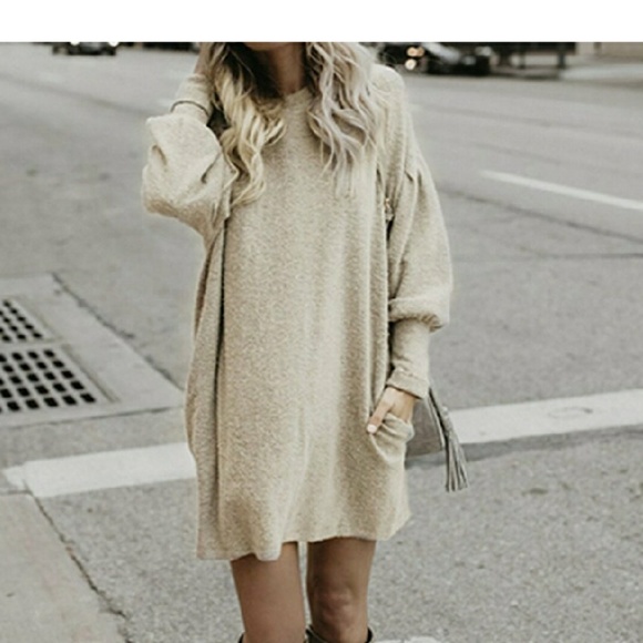 ATALIA Oversized Sweater Dress - Picture 2 of 6